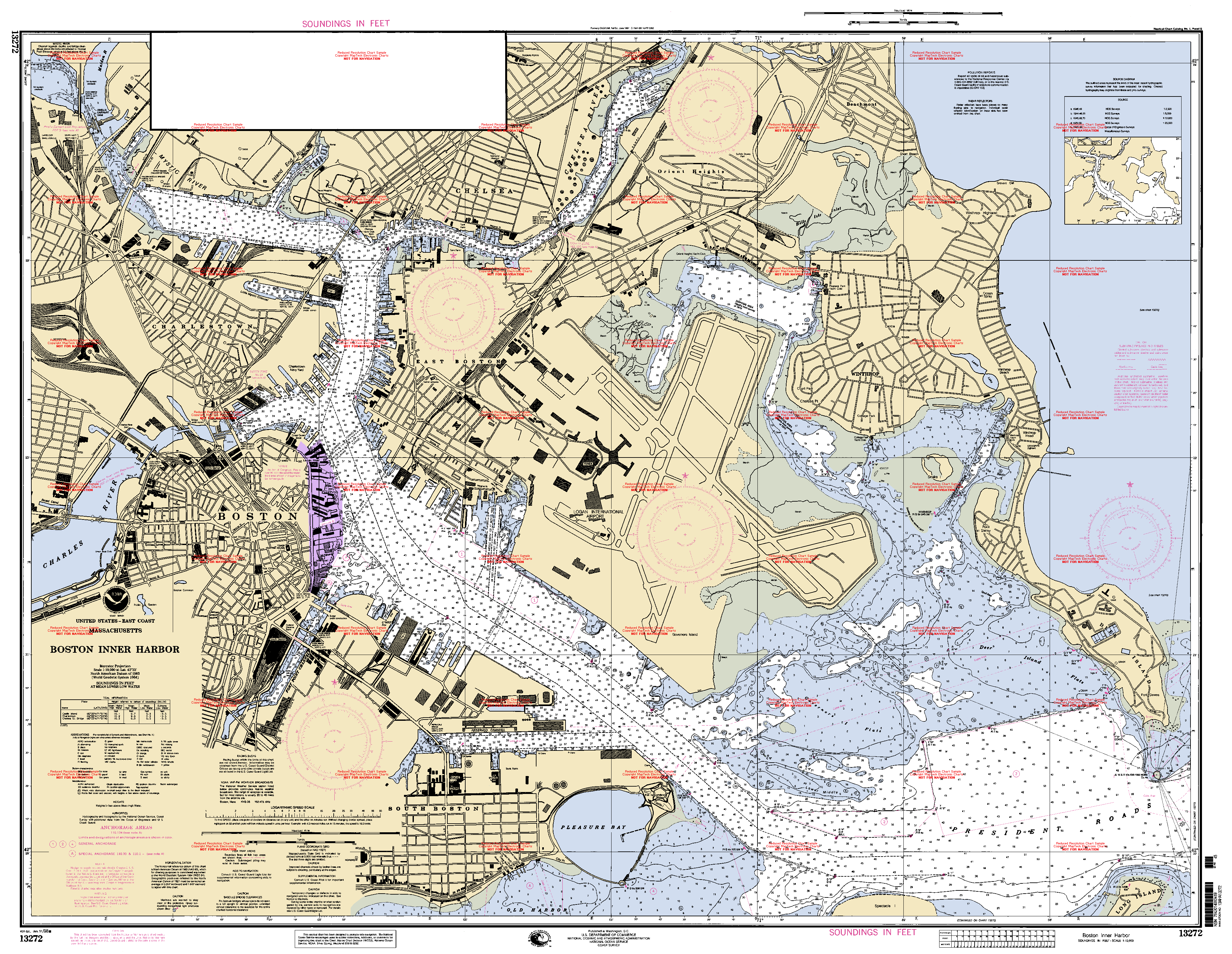 Boston Harbor Chart 13272