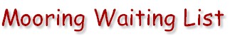 Mooring Waiting List
